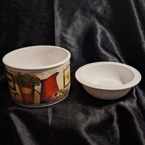 2008 Cypress Home Dip Chiller Set~Ice Bowl & Dip Bowl~Party Serveware